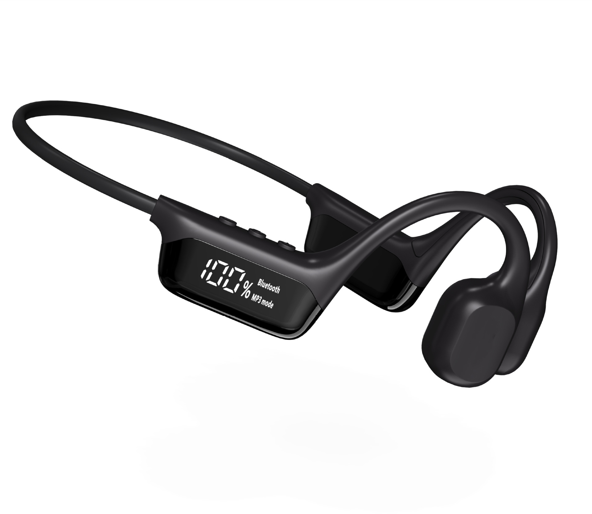 Display Screen Bluetooth-compatible Headset For Bone Conduction 53 Waterproof Sports Headset