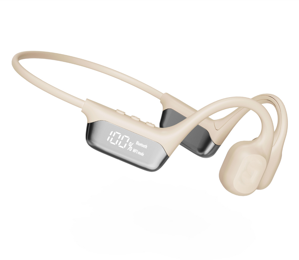 Display Screen Bluetooth-compatible Headset For Bone Conduction 53 Waterproof Sports Headset
